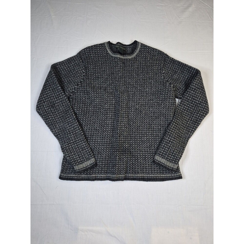Royal Robbins Sweater Men's Size Large Gray 100% Shetland Wool Long Sleeve